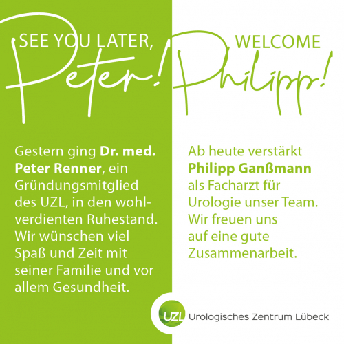 See you later, Peter - Welcome Philipp! See you later, Peter - Welcome Philipp!